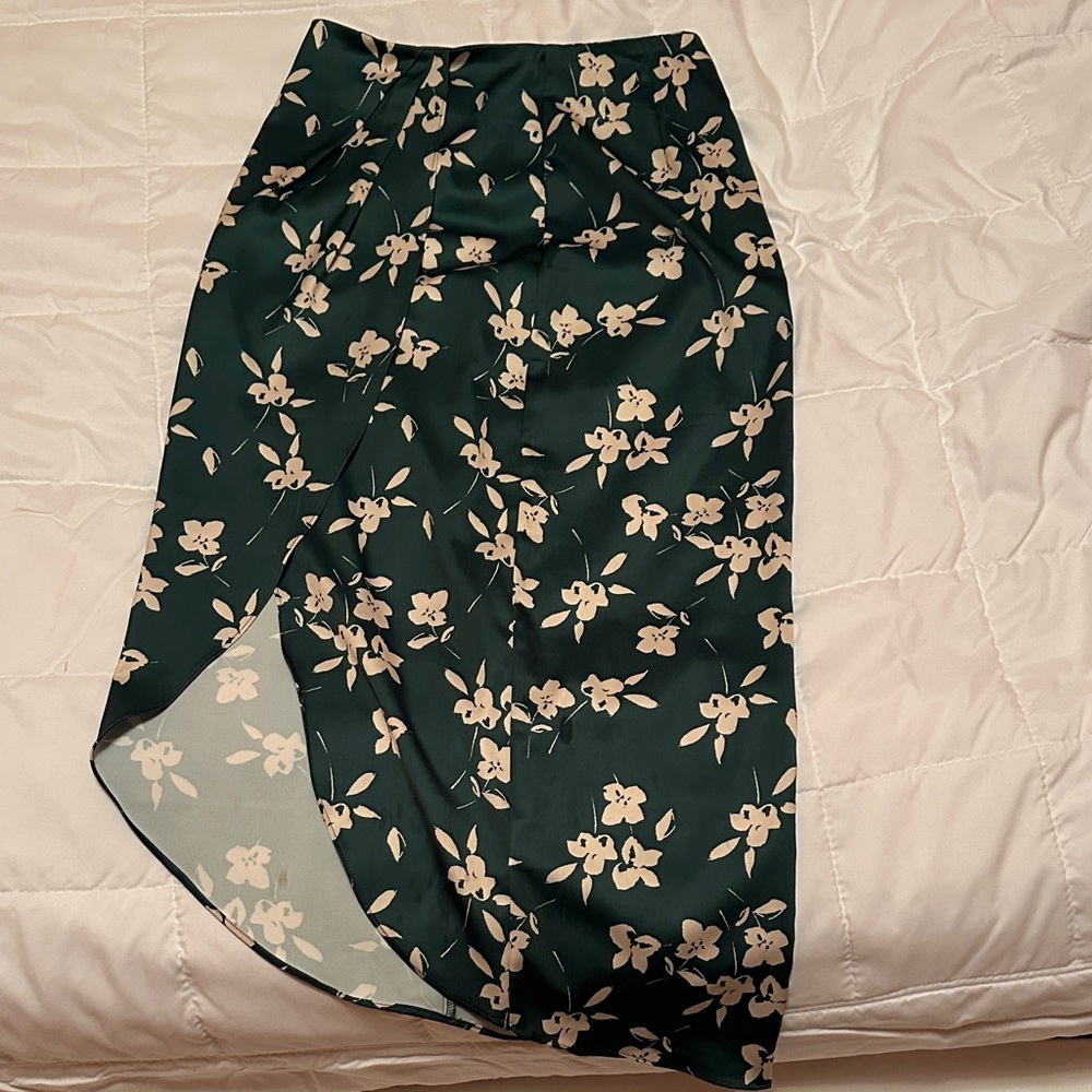 Urban Outfitters Floral Green Skirt